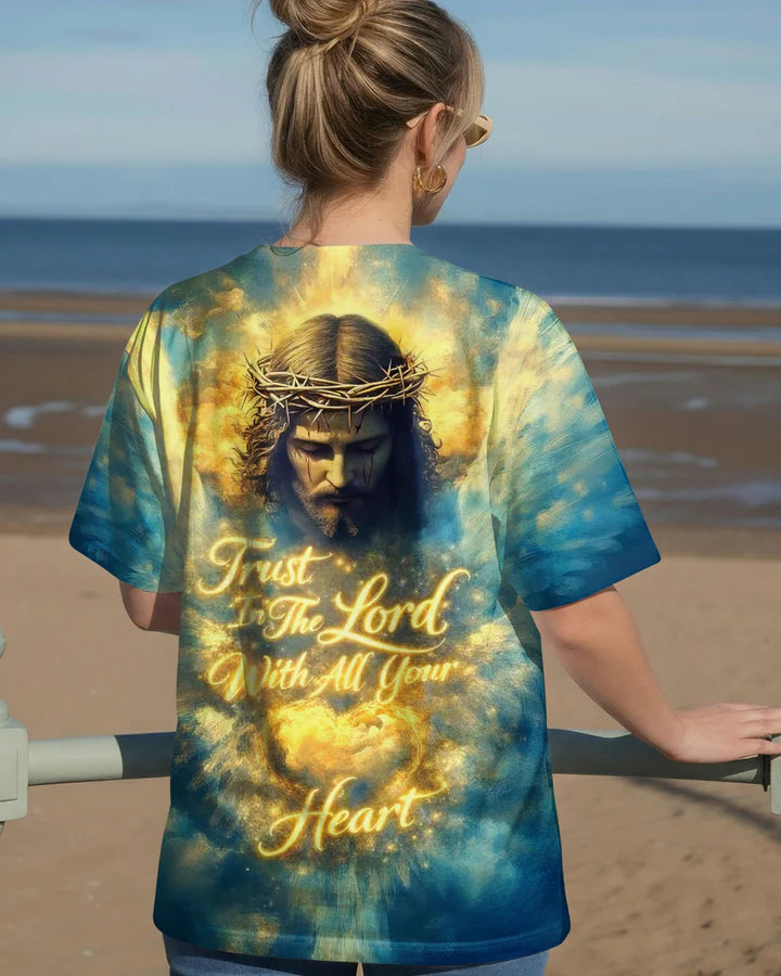 Cowgic Trust In The Lord With All Your Heart Women's All Over Print Shirt