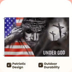 Cowgic Under God Pattern Flag, American Flag with Grommets