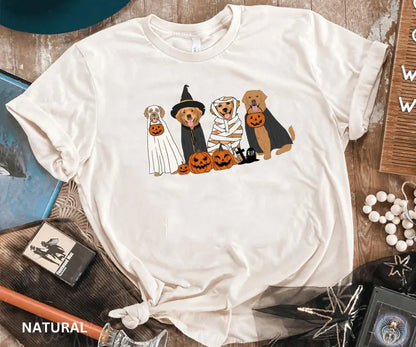 Cowgic Halloween Golden Retriever Ghost Dogs