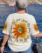 Cowgic Blessed By God Sunflowers Women's All Over Print Shirt