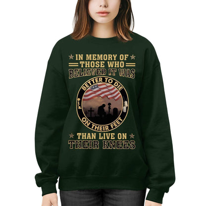Cowgic Better To Die On Their Feet Than To Live On Their Knees Veteran
