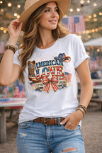 Cowgic American Love 1776–2026 – Patriotic Western Graphic T-Shirt