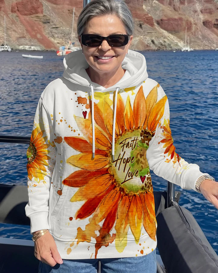 Cowgic Blessed By God Sunflowers Women's All Over Print Shirt