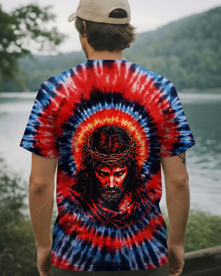Cowgic Jesus Halo Of Faith Swirl Men's All Over Print Shirt