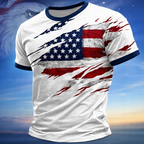 Cowgic America's 250th Anniversary Men's American US Flag v8 T Shirt