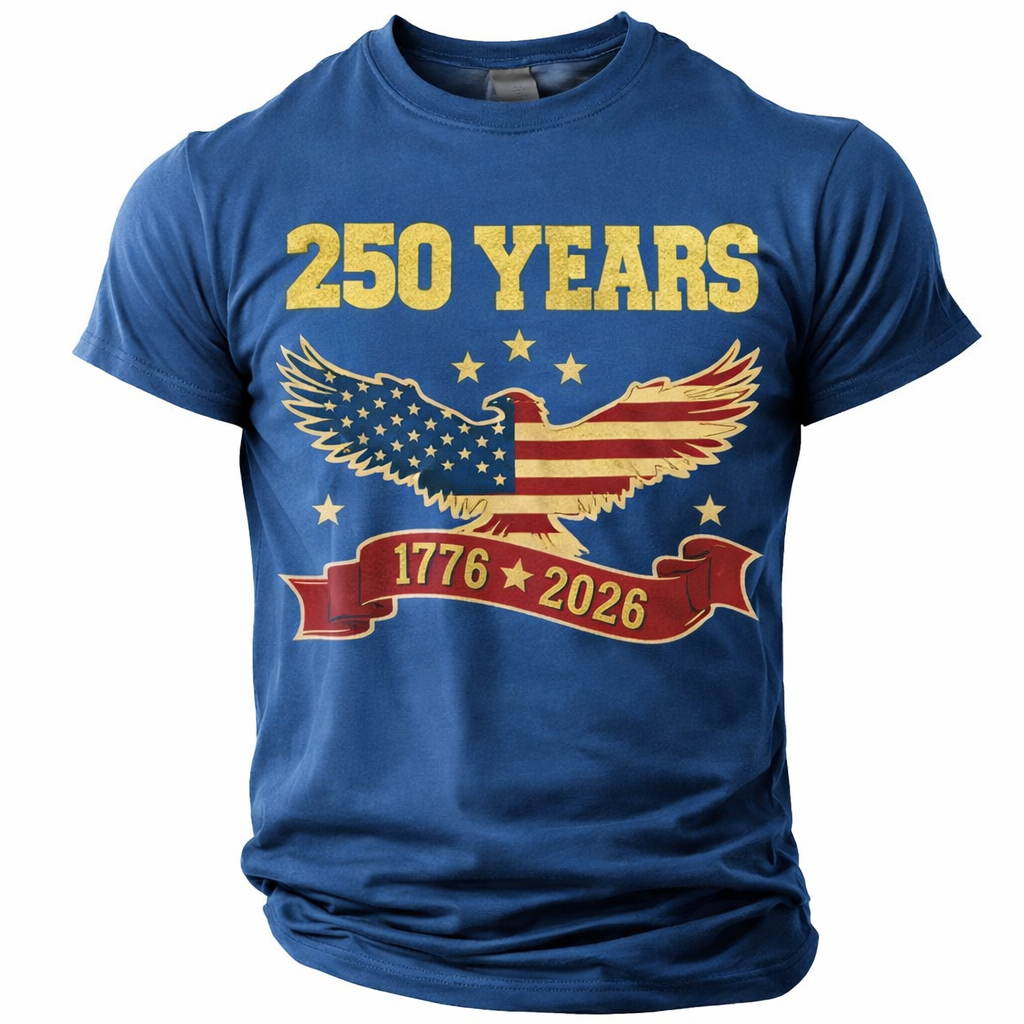 Cowgic America's 250th Anniversary Men's American US Flag v3 T Shirt