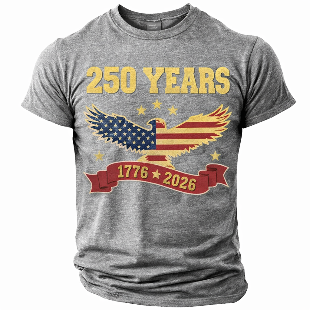 Cowgic America's 250th Anniversary Men's American US Flag v3 T Shirt