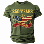 Cowgic America's 250th Anniversary Men's American US Flag v3 T Shirt