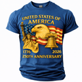 Cowgic America's 250th Anniversary Men's American US Flag T Shirt