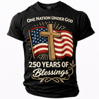 Cowgic America's 250th Anniversary Men's American US Flag v5 T Shirt