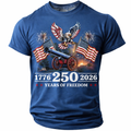 Cowgic America's 250th Anniversary Men's American US Flag v4 T Shirt