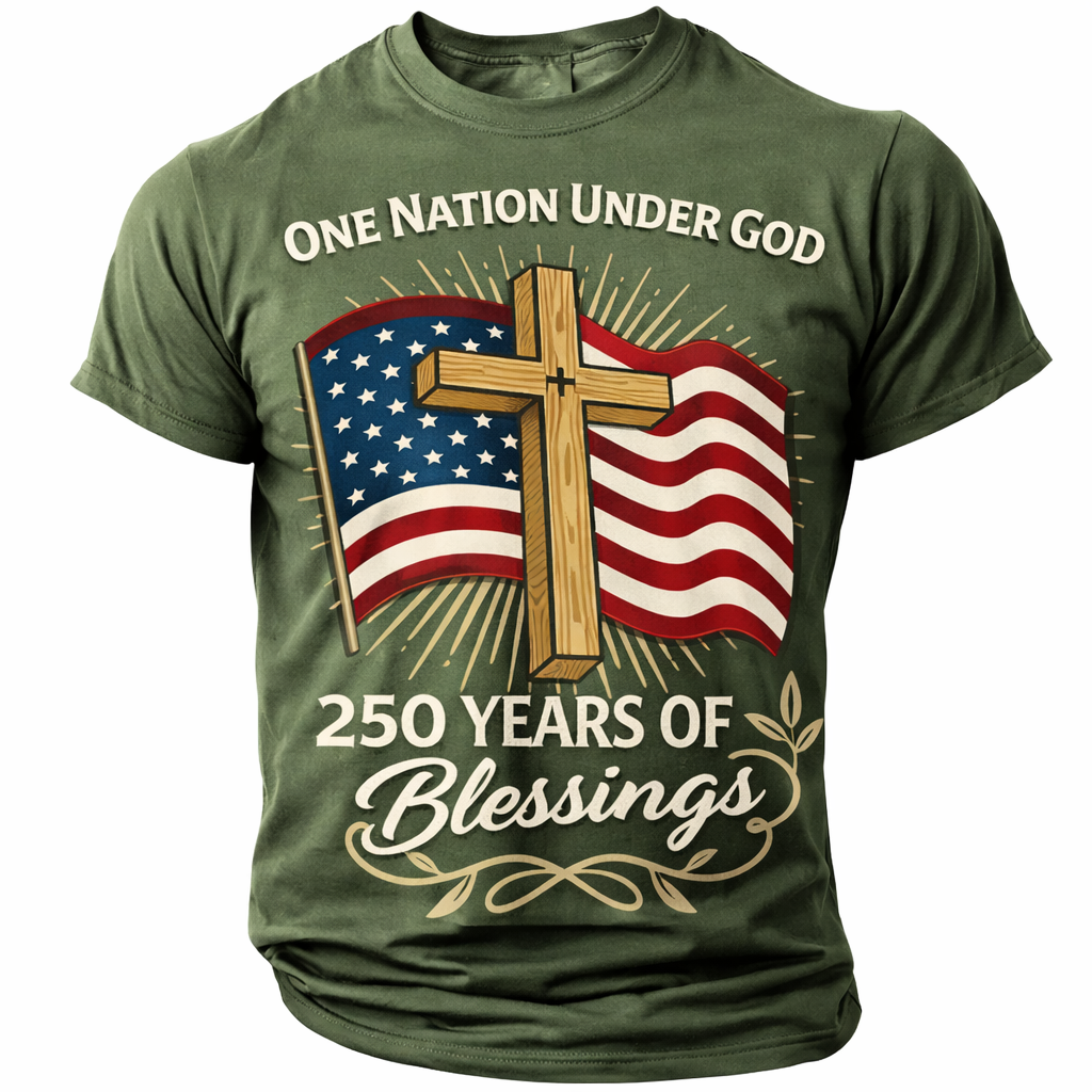 Cowgic America's 250th Anniversary Men's American US Flag v5 T Shirt