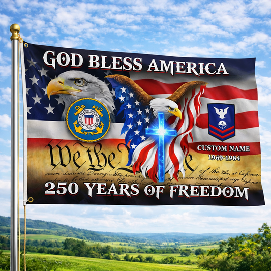 Cowgic U.S. Coast Guard - Flying Flag Custom