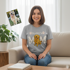 Custom Dog Mom Shirt with Pet Names, Personalized Shirt
