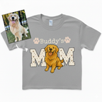Custom Dog Mom Shirt with Pet Names, Personalized Shirt