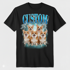 Custom Photo Shirt, Custom Bootleg Pet Unisex Shirt , Personalized Dog Photo T-shirt