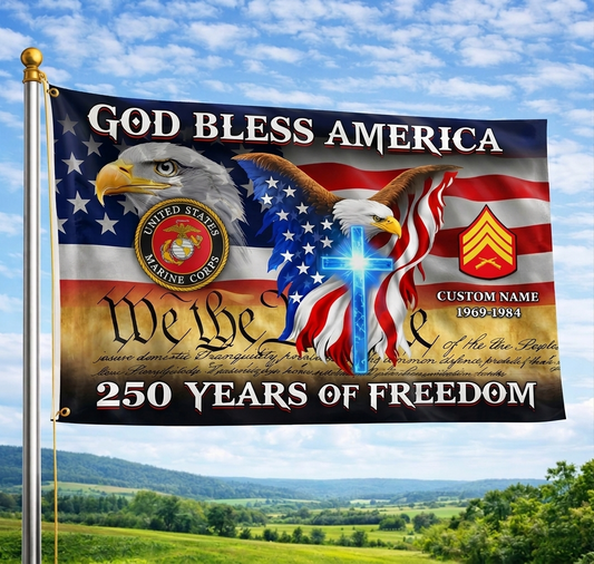 Cowgic U.S. Marine Corps - Flying Flag Custom