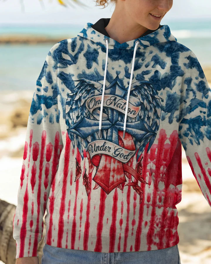 Cowgic One Nation Under God Red White & Blue Women's All Over Print