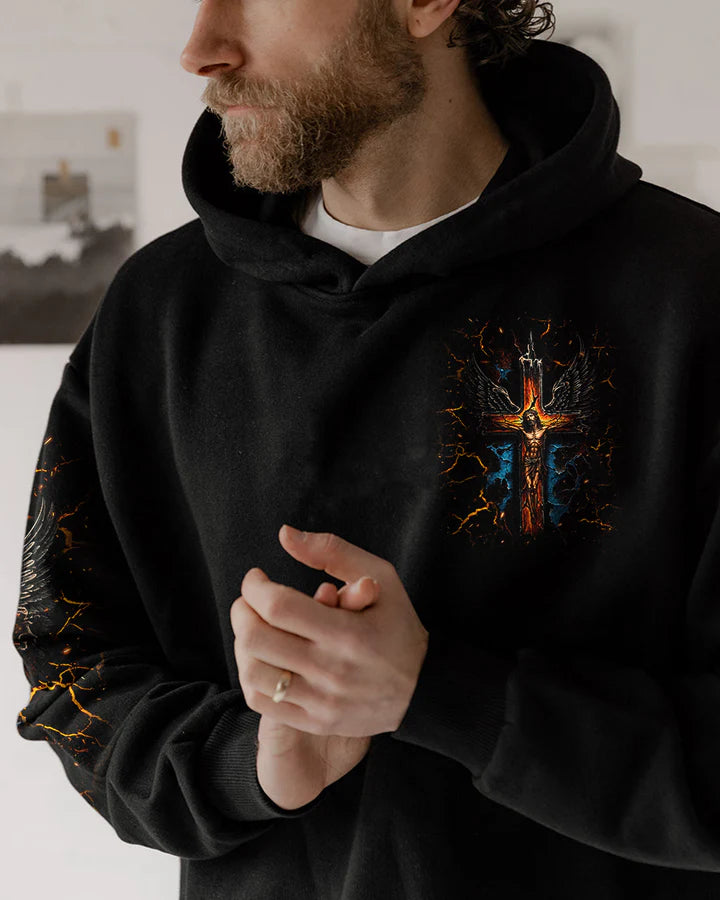 Cowgic I Only Kneel For One Man Jesus On Cross All Over Print Shirt