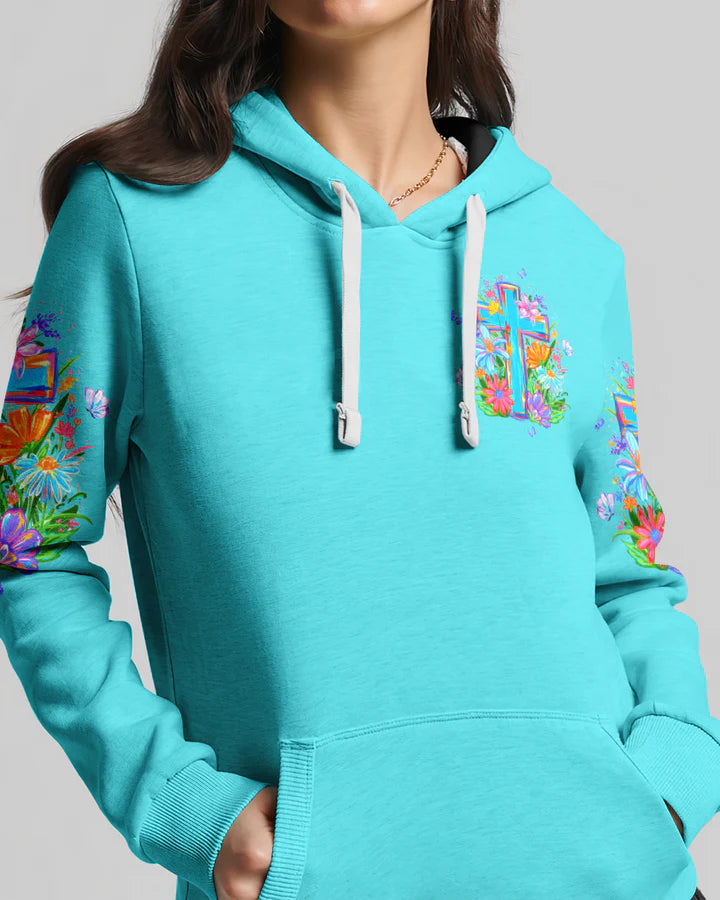 Cowgic I Can Do All Things Through Christ Colorful Floral Women's All Over Print