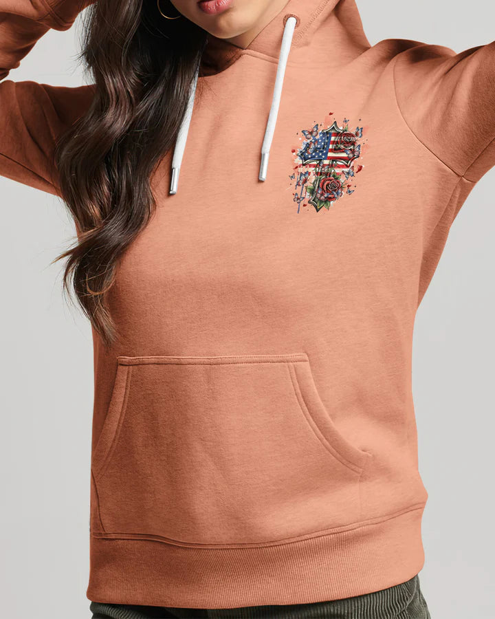 Cowgic Blessed By God Cross Women's All Over Print Shirt