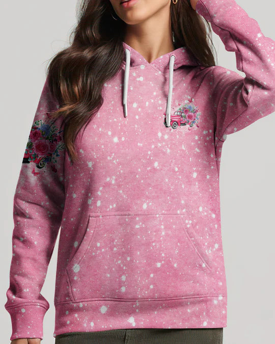 Cowgic Jesus Take The Wheel Pink Women's All Over Print Shirt