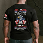 Cowgic I Am A U.S. Veteran Defending Freedom Since 1776 - Personalized Back Printed Shirt