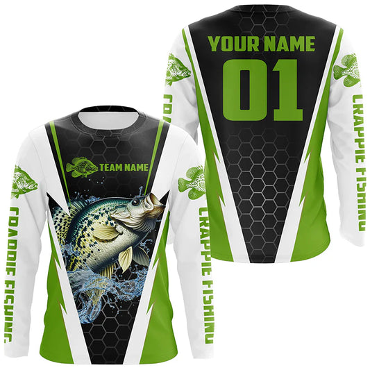 Cowgic Personalized Green Crappie Tournament Shirt