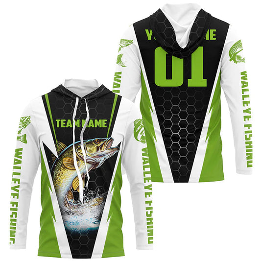 Cowgic Personalized Green Walleye Tournament Shirt