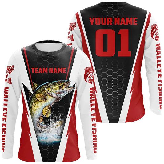 Cowgic Personalized Red Walleye Tournament Shirt