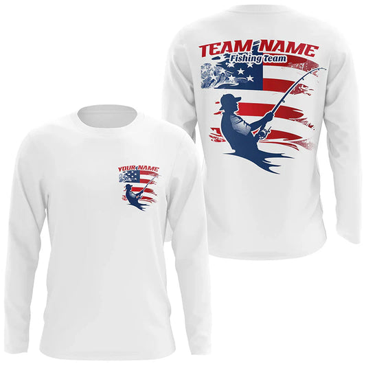 Cowgic Personalized Patriotic Fishing Team Jersey