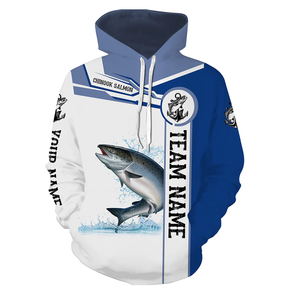 Cowgic Personalized Chinook Salmon Hoodie
