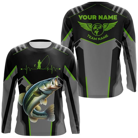 Cowgic Personalized Black Bass Fishing Tournament Jerseys