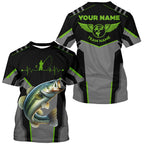 Cowgic Personalized Black Bass Fishing Tournament Jerseys