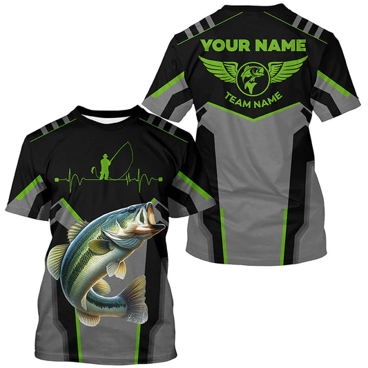 Cowgic Personalized Black Bass Fishing Tournament Jerseys