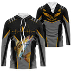 Cowgic Personalized Black Walleye Fishing Jerseys For Fishing Team