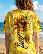 Cowgic Faith Sunflower Women's All Over Print Shirt