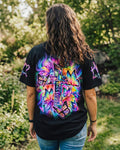 Cowgic Faith Hope Love Neon Butterfly Cross Women's All Over Print