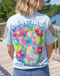 Cowgic God Is Within Her Floral Cross Watercolor Women’s All Over Print