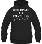 Dog Kisses Fix Everything Funny Cute Dog Lover Dog T Shirt