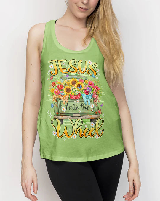 Cowgic Jesus Take The Wheel Women's All Over Print Shirt