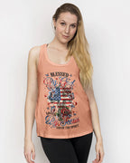 Cowgic Blessed By God Cross Women's All Over Print Shirt