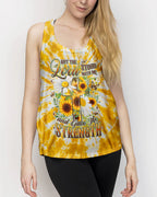 Cowgic Lord Stood With Me Cross Flowers Women's All Over Print Shirt