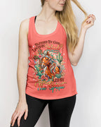 Cowgic Blessed By God Loved By Jesus Horse Women's All Over Print Shirt