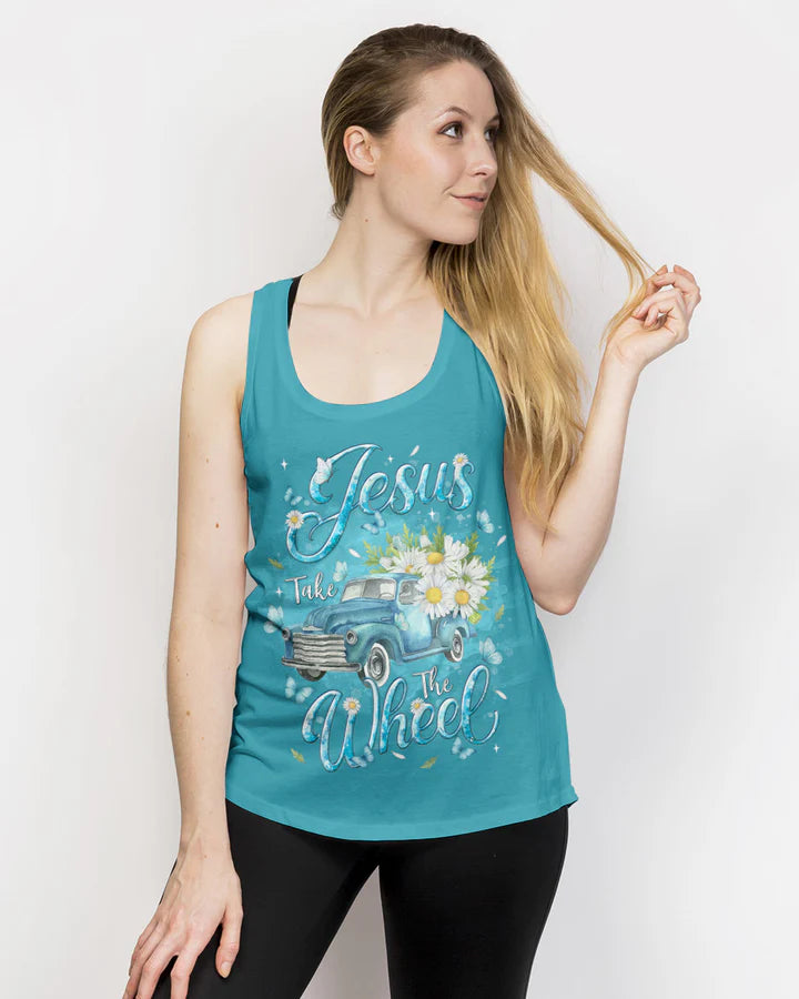 Cowgic Jesus Take The Wheel Truck Women's All Over Print Shirt