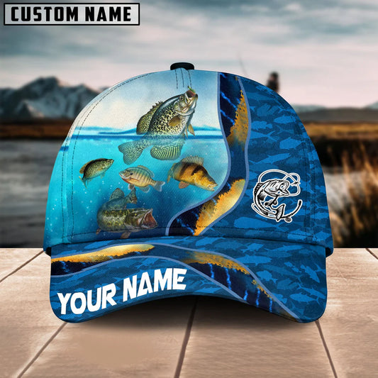 Cowgic Custom Name Panfish Fishing 3D Classic Cap