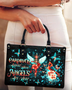 Cowgic Cardinals Appear When Angels Are Near Leather Handbag
