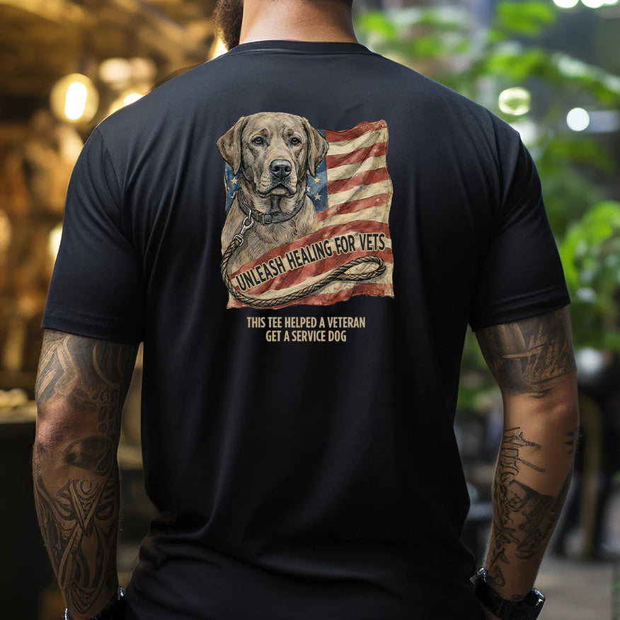Cowgic Hero Company Men's Unleash Healing For Vets - Helps Pair Veterans With A Service Dog or Shelter Dog