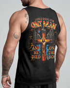 Cowgic I Only Kneel For One Man Jesus On Cross All Over Print Shirt