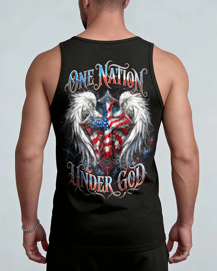 Cowgic One Nation Under God Wings Men's All Over Print Shirt